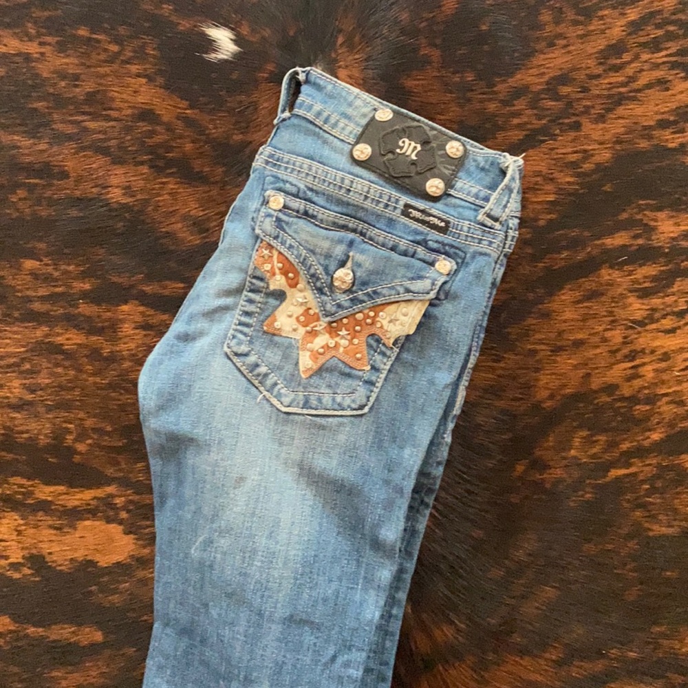 Miss Me Cowhide Pocket Jeans
